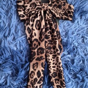 Leopard Print Hair Bow